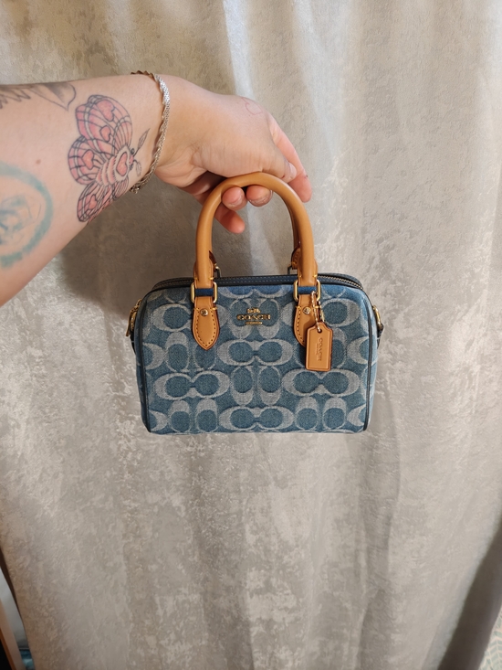Coach Handbags - Mini Denim Rowan Coach